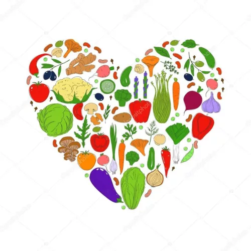 Depositphotos 80162010 stock illustration heart from healthy food